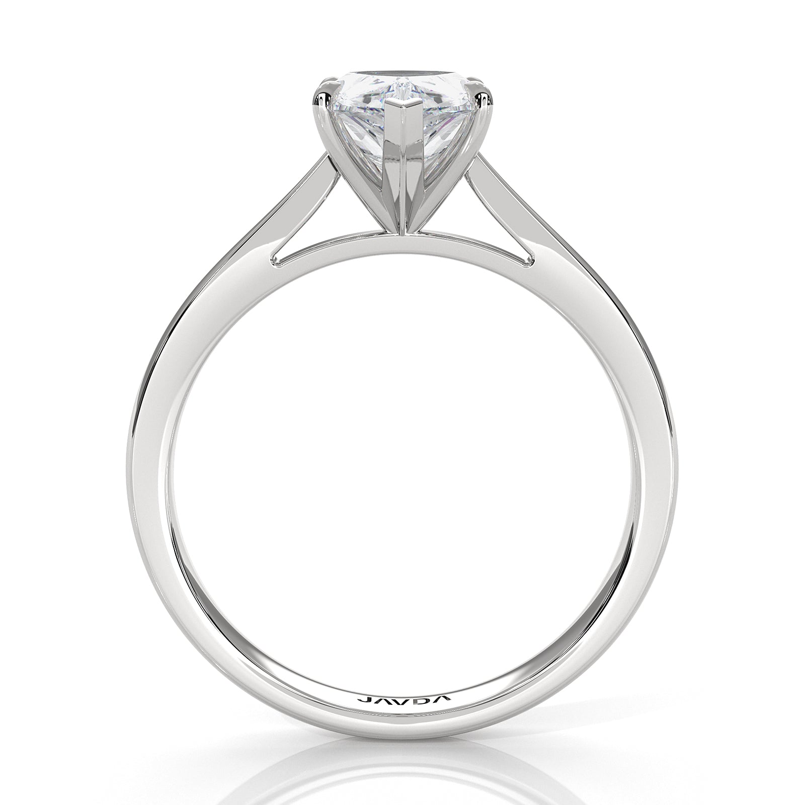 4.5g Princess Prong Setting Lab Grown Diamond Engagement Solitaire Ring IGI Certified 1.00 Ctw.